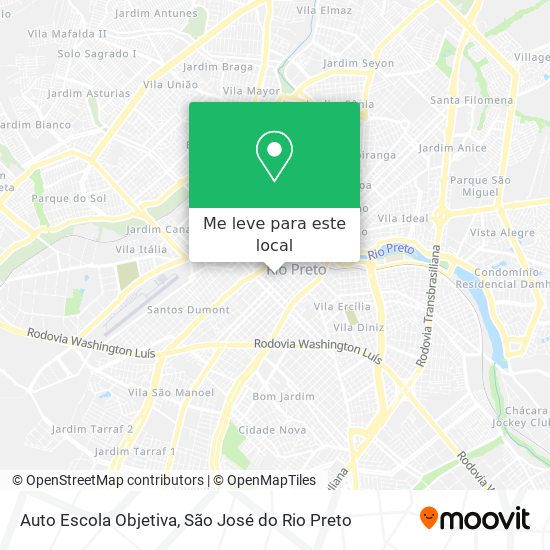 Auto Escola Objetiva mapa