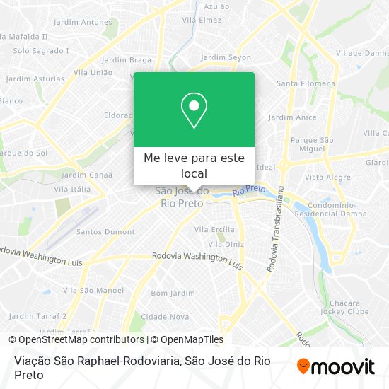 Viação São Raphael-Rodoviaria mapa