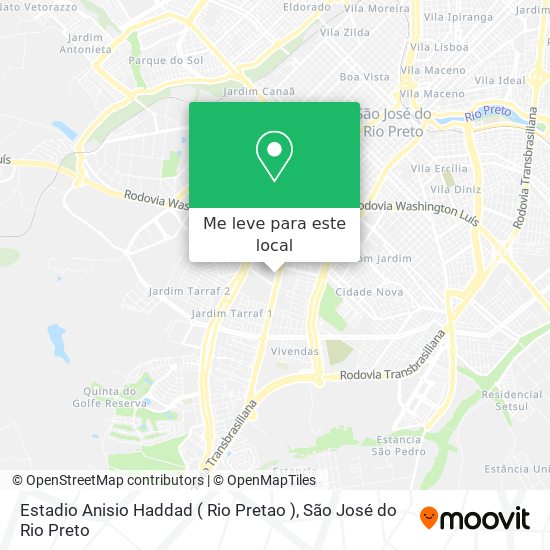 Estadio Anisio Haddad ( Rio Pretao ) mapa