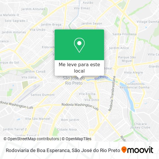 Rodoviaria de Boa Esperanca mapa