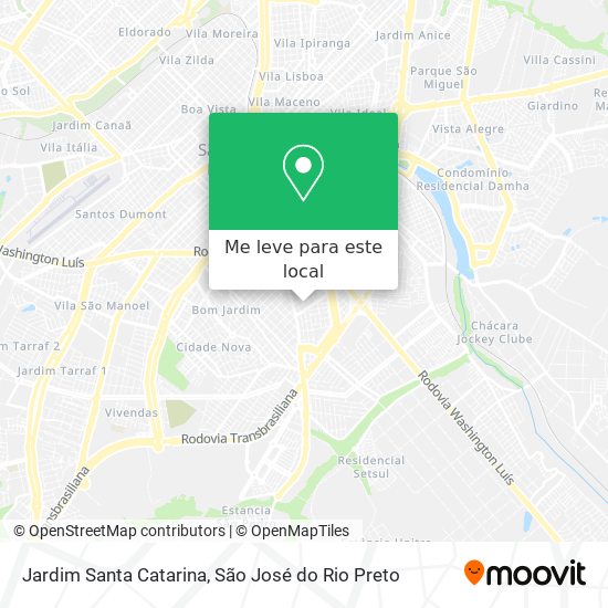 Jardim Santa Catarina mapa