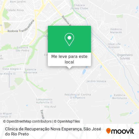Clinica de Recuperação Nova Esperança mapa