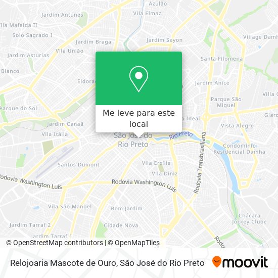 Relojoaria Mascote de Ouro mapa