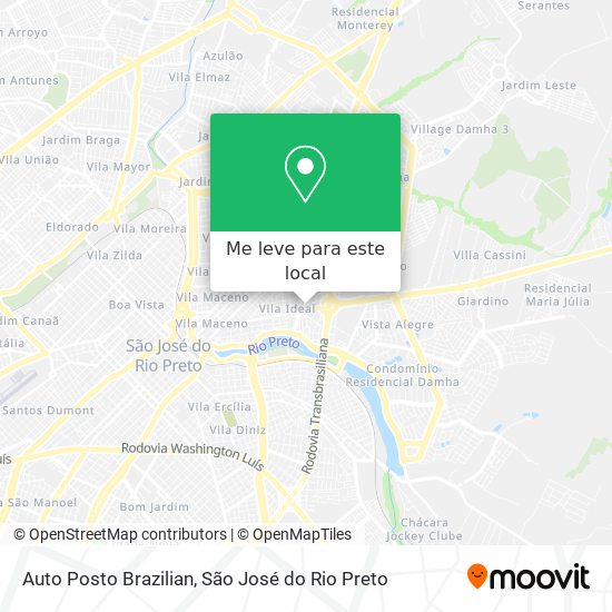 Auto Posto Brazilian mapa