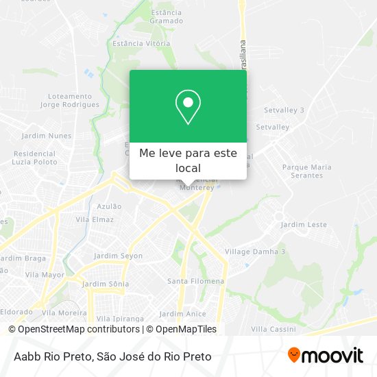 Aabb Rio Preto mapa
