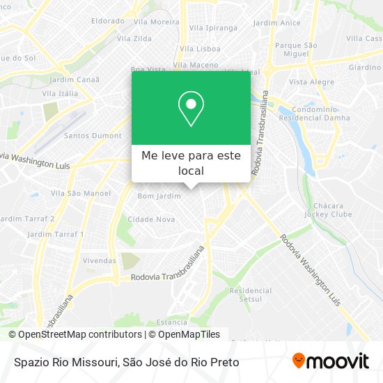 Spazio Rio Missouri mapa