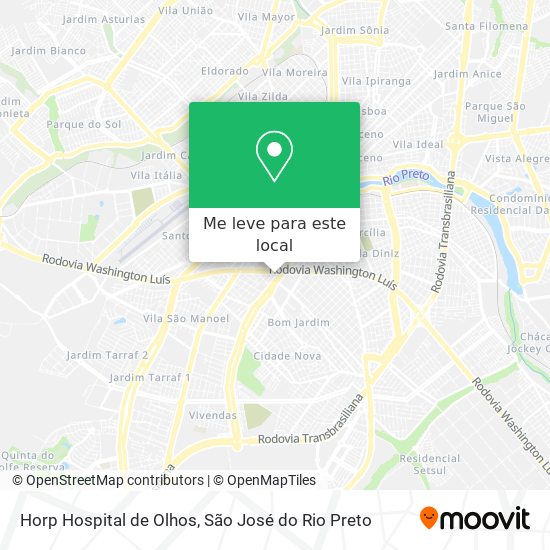 Horp Hospital de Olhos mapa