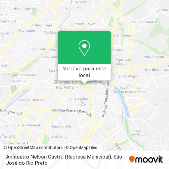Anfiteatro Nelson Castro (Represa Municipal) mapa