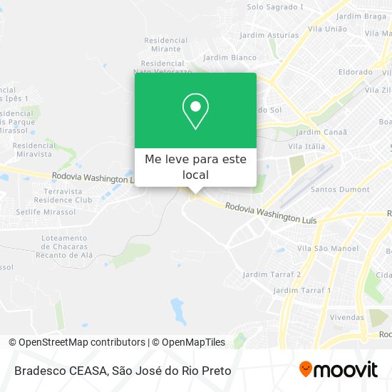 Bradesco CEASA mapa