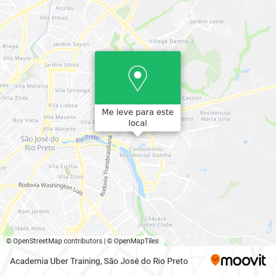 Academia Uber Training mapa