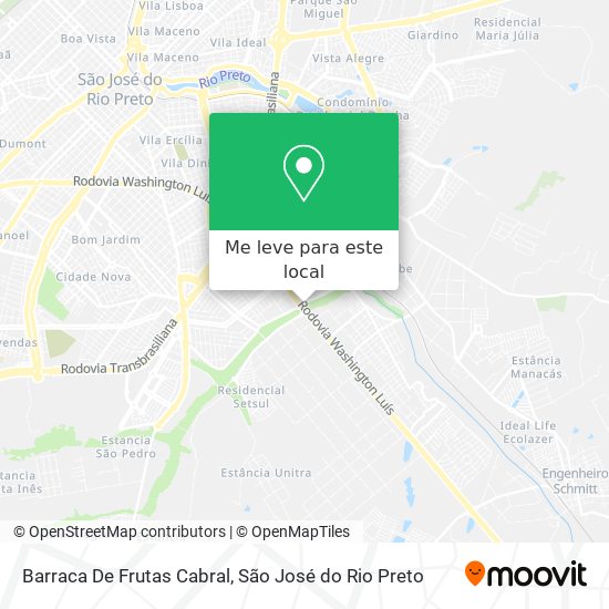 Barraca De Frutas Cabral mapa