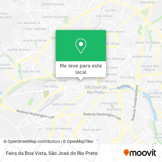 Feira da Boa Vista mapa