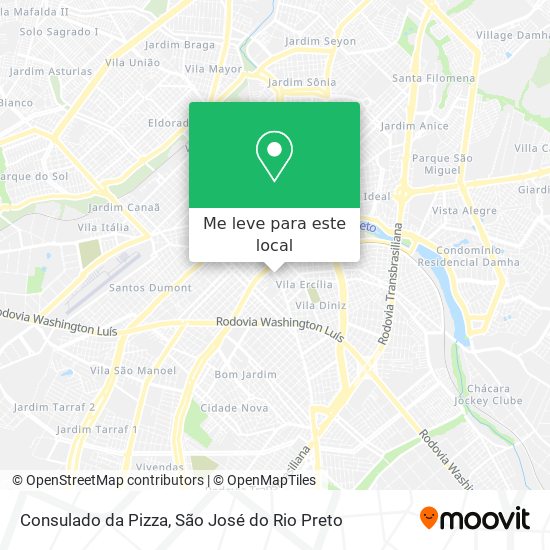 Consulado da Pizza mapa