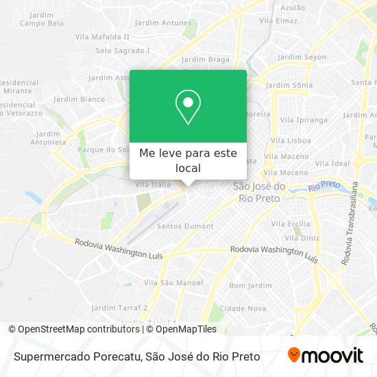 Supermercado Porecatu mapa