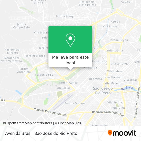 Avenida Brasil mapa
