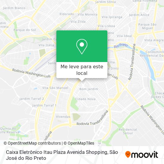 Caixa Eletrônico Itau Plaza Avenida Shopping mapa