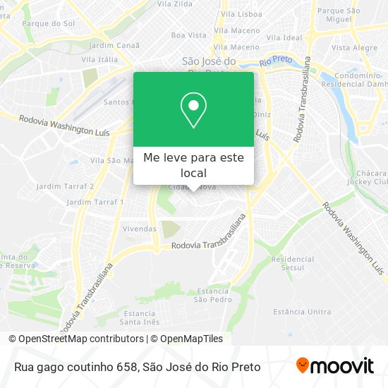 Rua gago coutinho 658 mapa
