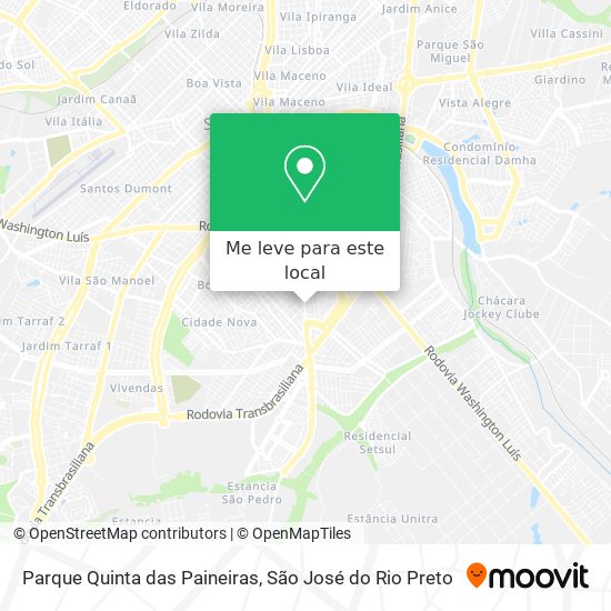 Parque Quinta das Paineiras mapa