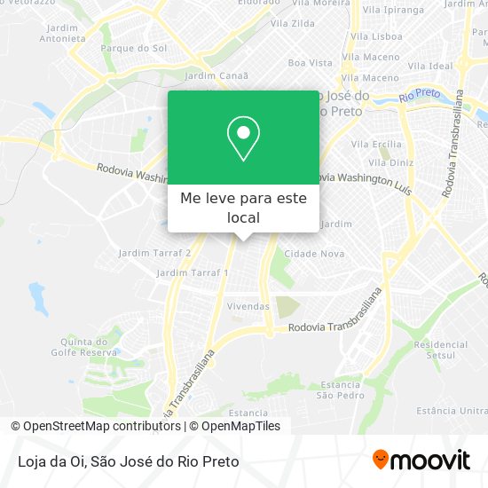Loja da Oi mapa