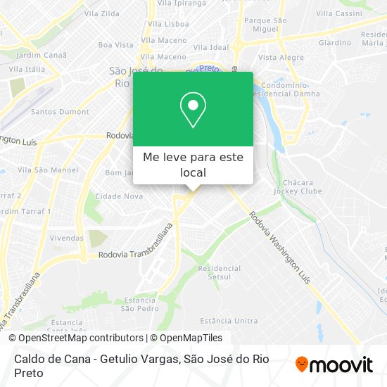 Caldo de Cana - Getulio Vargas mapa