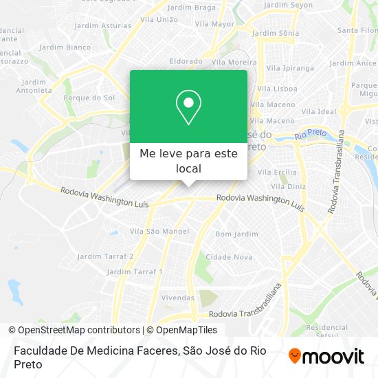 Faculdade De Medicina Faceres mapa