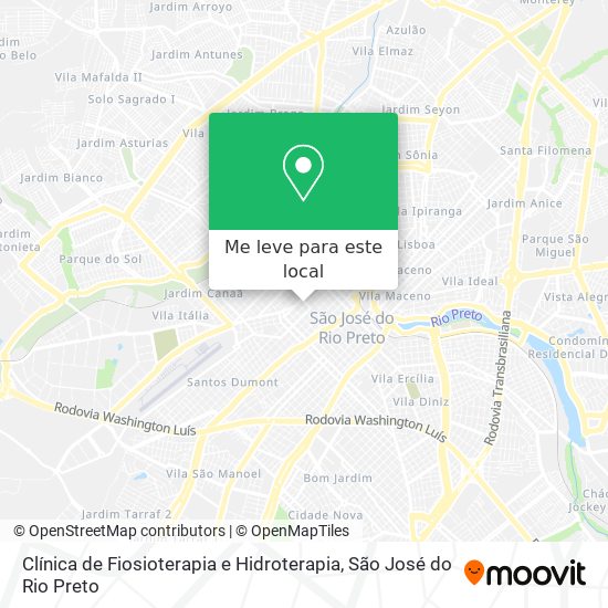 Clínica de Fiosioterapia e Hidroterapia mapa