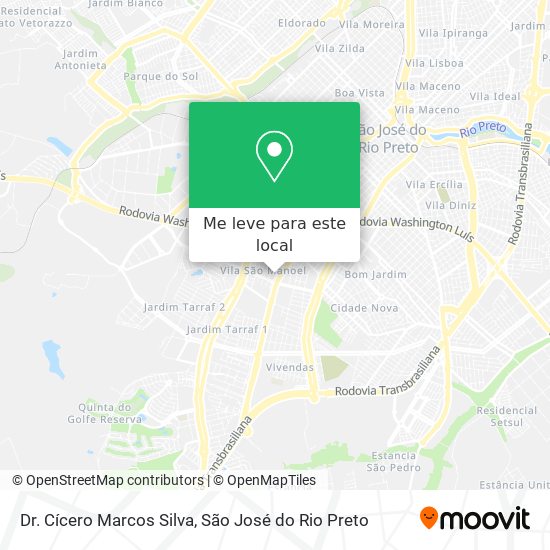 Dr. Cícero Marcos Silva mapa