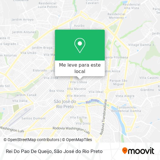 Rei Do Pao De Queijo mapa