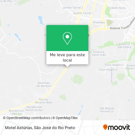 Motel Astúrias mapa