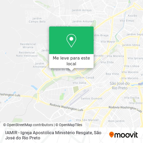 IAMIR - Igreja Apostólica Ministério Resgate mapa