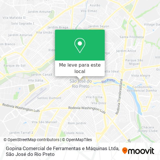 Gopina Comercial de Ferramentas e Máquinas Ltda mapa