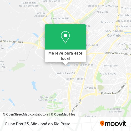 Clube Dos 25 mapa