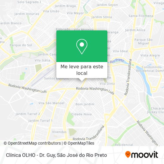 Clínica OLHO - Dr. Guy mapa