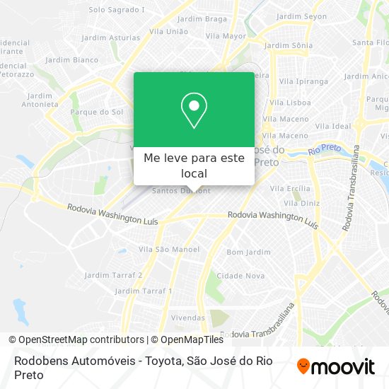 Rodobens Automóveis - Toyota mapa