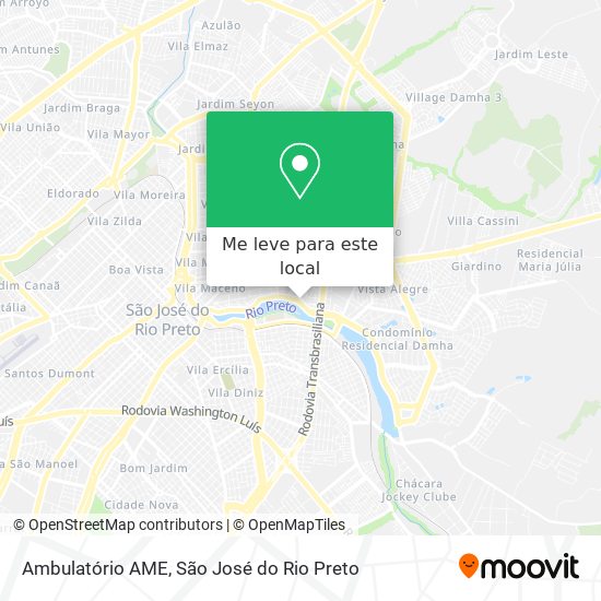 Ambulatório AME mapa