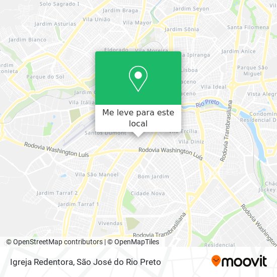 Igreja Redentora mapa