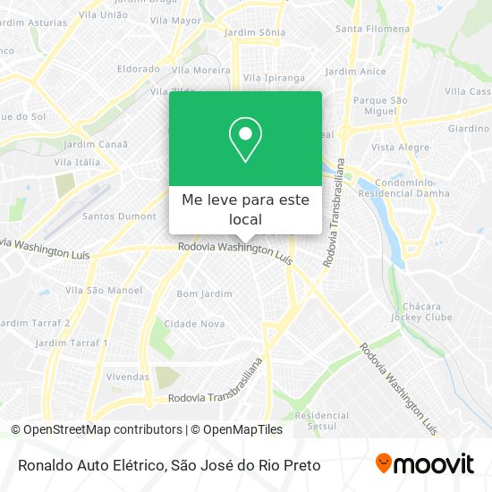 Ronaldo Auto Elétrico mapa