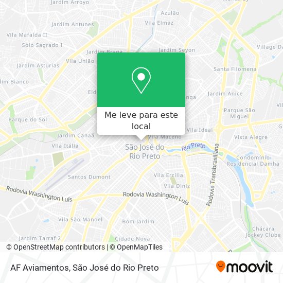 AF Aviamentos mapa