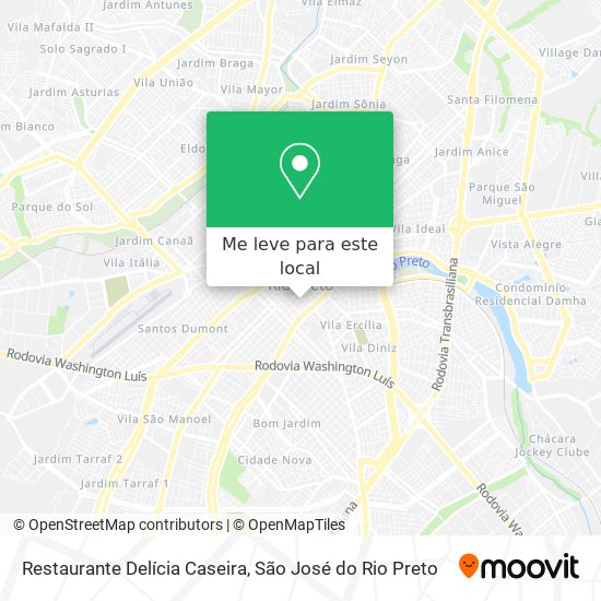 Restaurante Delícia Caseira mapa