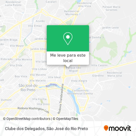 Clube dos Delegados mapa