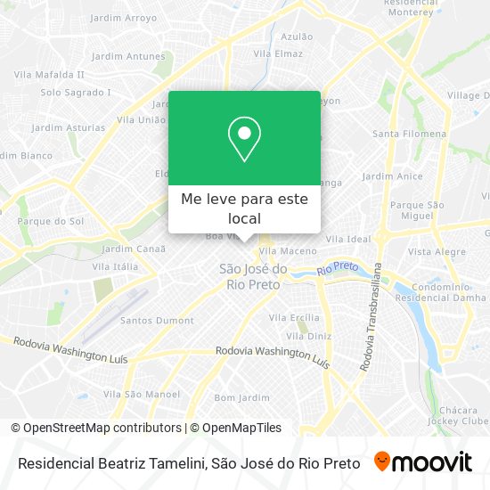 Residencial Beatriz Tamelini mapa
