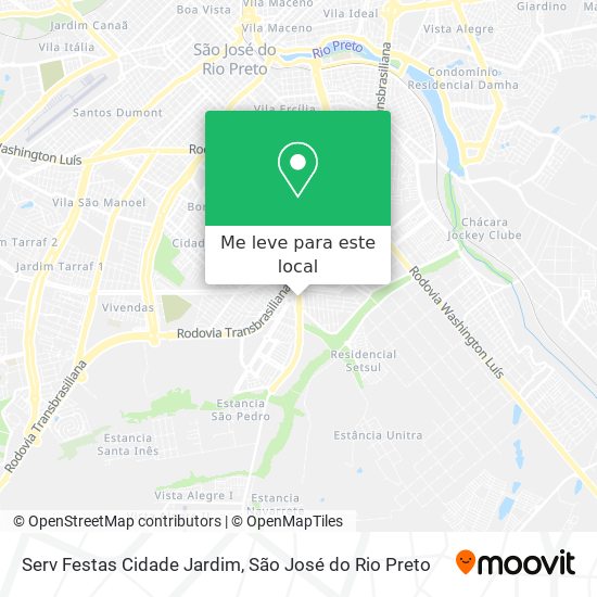 Serv Festas Cidade Jardim mapa