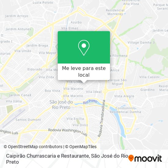 Caipirão Churrascaria e Restaurante mapa