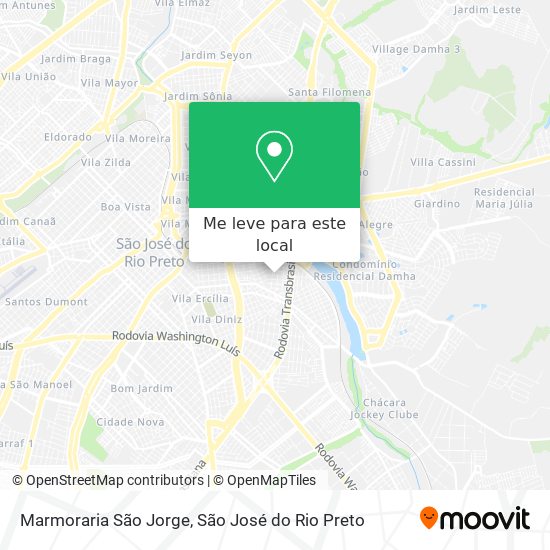 Marmoraria São Jorge mapa