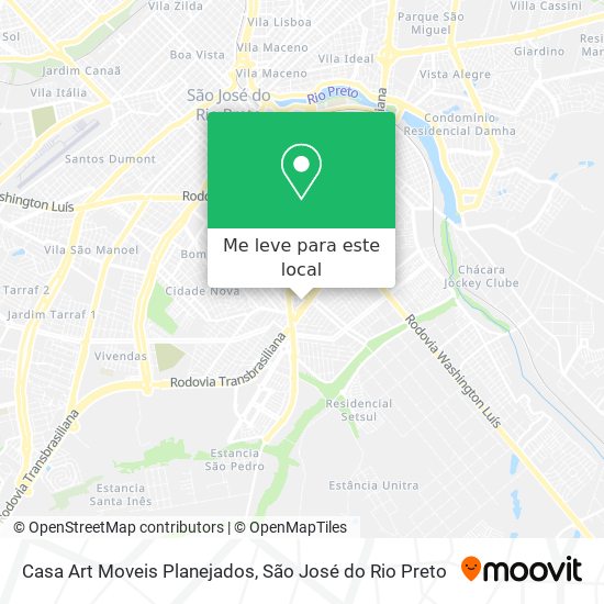 Casa Art Moveis Planejados mapa