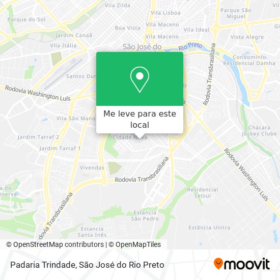Padaria Trindade mapa