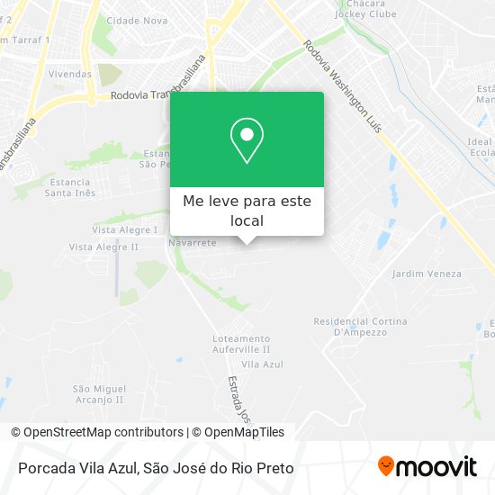 Porcada Vila Azul mapa