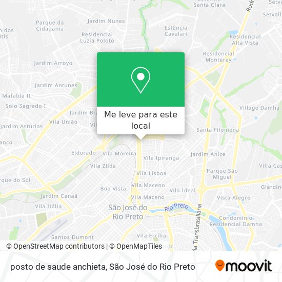 posto de saude anchieta mapa