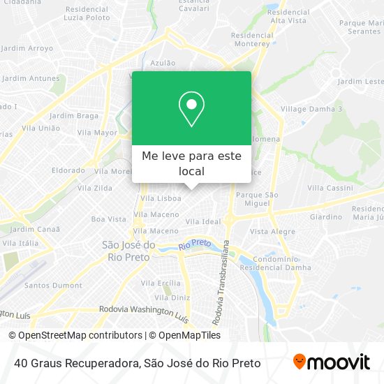 40 Graus Recuperadora mapa