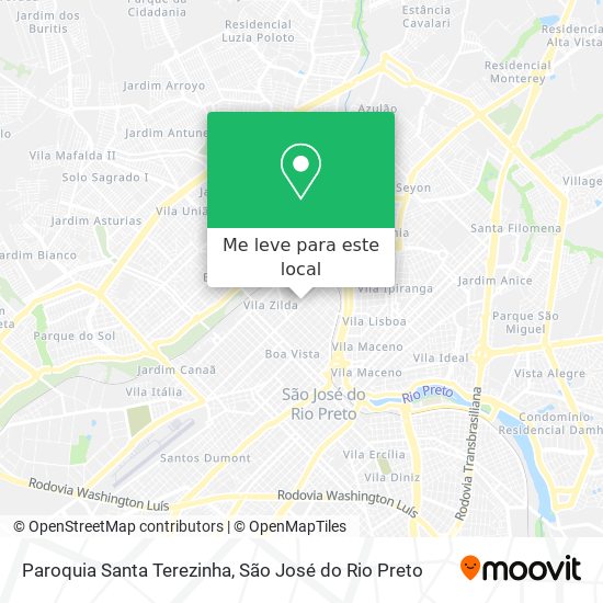 Paroquia Santa Terezinha mapa